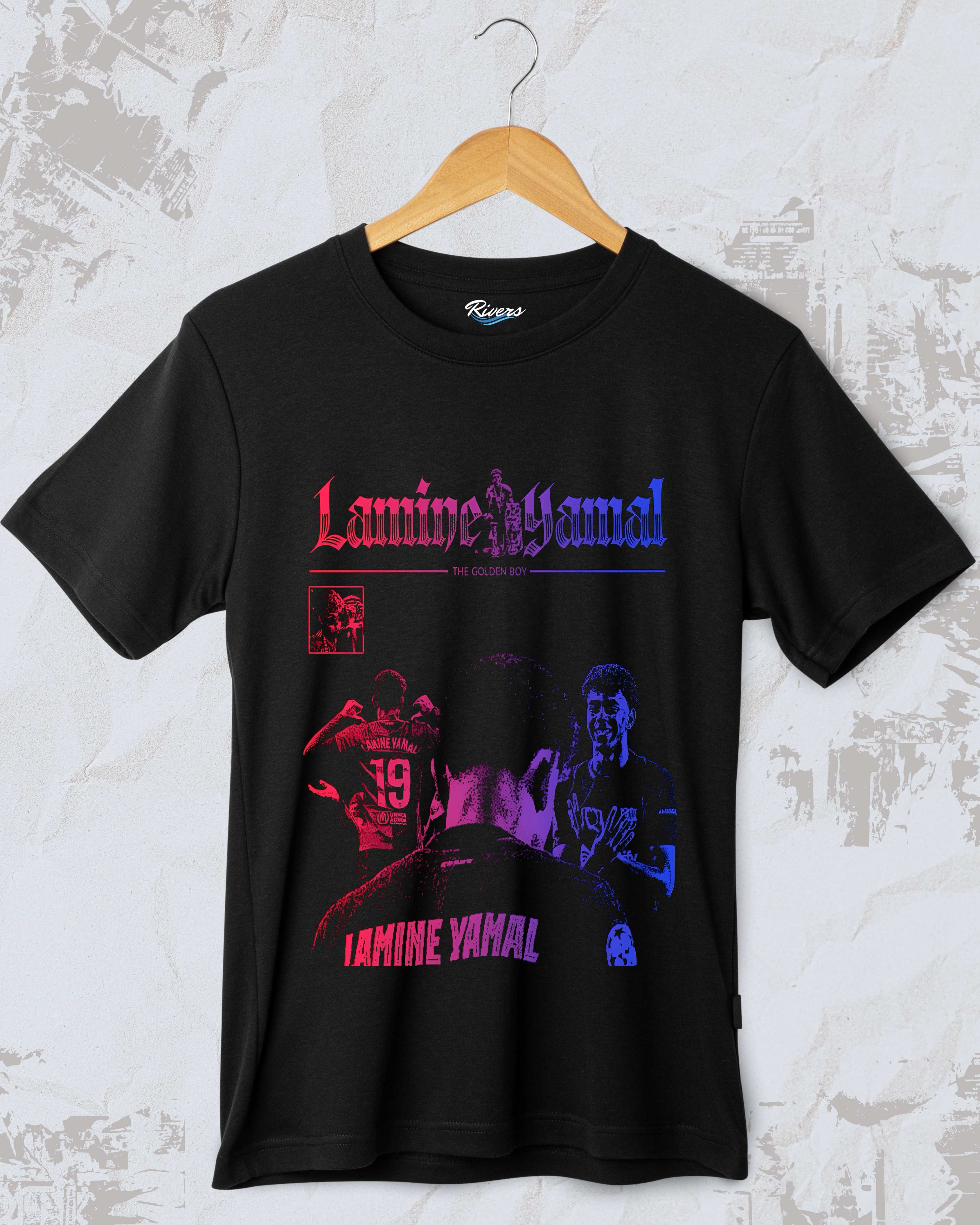 Lamine Yamal edit rojo y azul